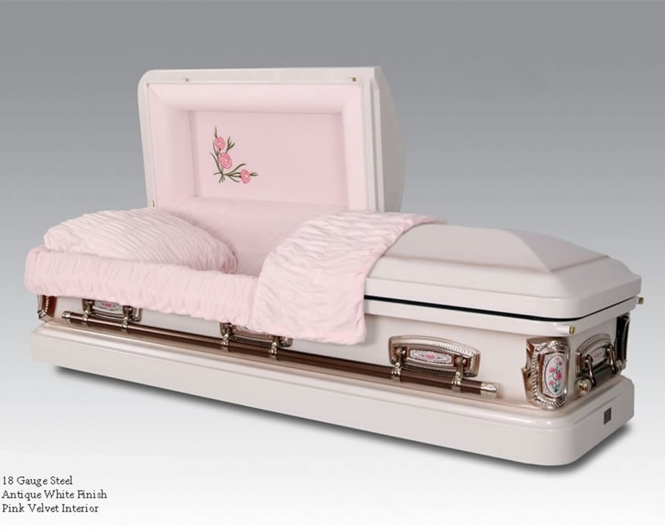 Prim Rose 18 Gauge Steel with Pink Velvet Interior from Hindman Funeral Homes, Inc.