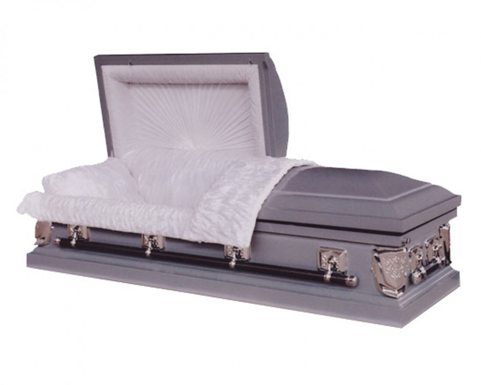 Richmond Silver - 20 Gauge Steel with White Crepe Interior from Hindman Funeral Homes, Inc.
