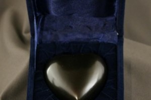 Photo of Antique Bronze Heart Keepsake Pet Urn from Hindman Funeral Homes, Inc.