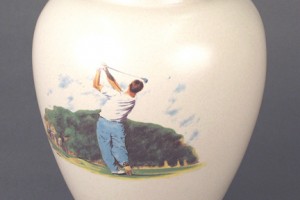 Photo of Golfer urn from Hindman Funeral Homes & Crematory, Inc.