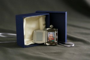 Photo Engravable Photo Pendant - Open from Hindman Funeral Homes, Inc.