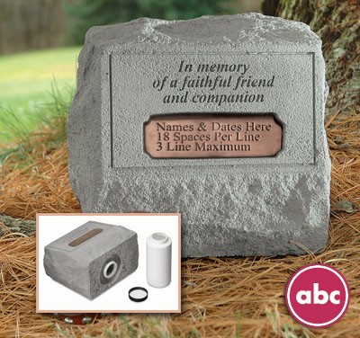 Cast Stone Pet Urn from Hindman Funeral Homes, Inc.