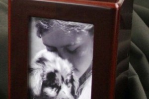 Photo of Cherry Finish Pet Urn from Hindman Funeral Homes, Inc.