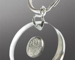 Photo of Stainless Steel Handprint Key fob from Hindman Funeral Homes, Inc.