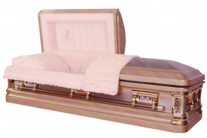 Photo of Almeada Rose 18 Gauge Steel with Pink Velvet interior from Hindman Funeral Homes, Inc.