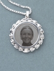 Engraved Sterling Silver Wreath from Hindman Funeral Homes, Inc.