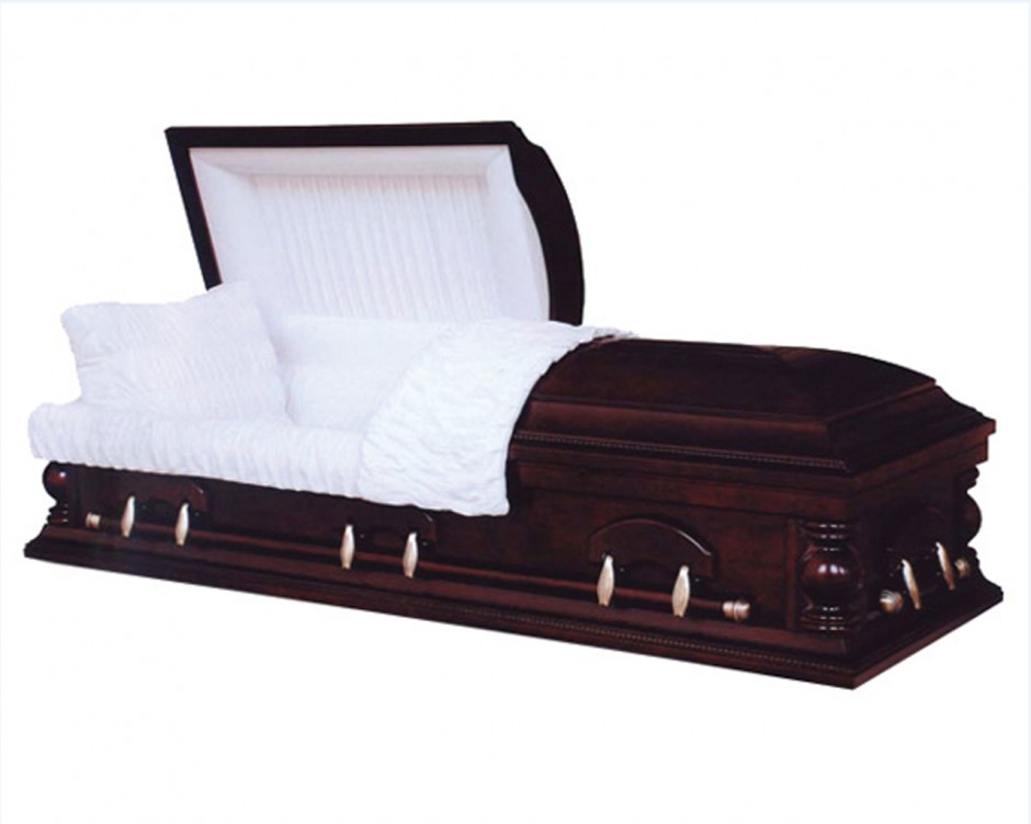 Colonial Cherry with Rosetan Velvet Interior from Hindman Funeral Homes, Inc.