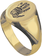 Signet Ring - Handprint from Hindman Funeral Homes, Inc.